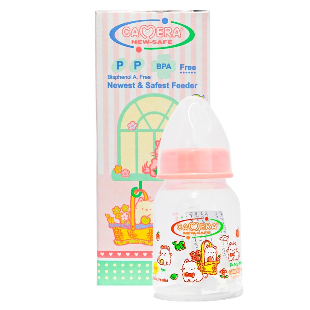 Camera Feeder Bottle No:51883 Color: Pink Size: 90ml (90ml, Pink)