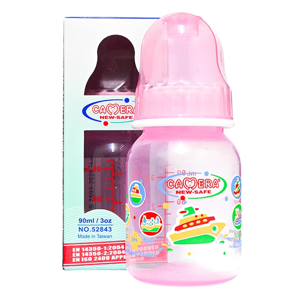 Camera Feeder Bottle No:52843 Color: Pink Size: 90ml 