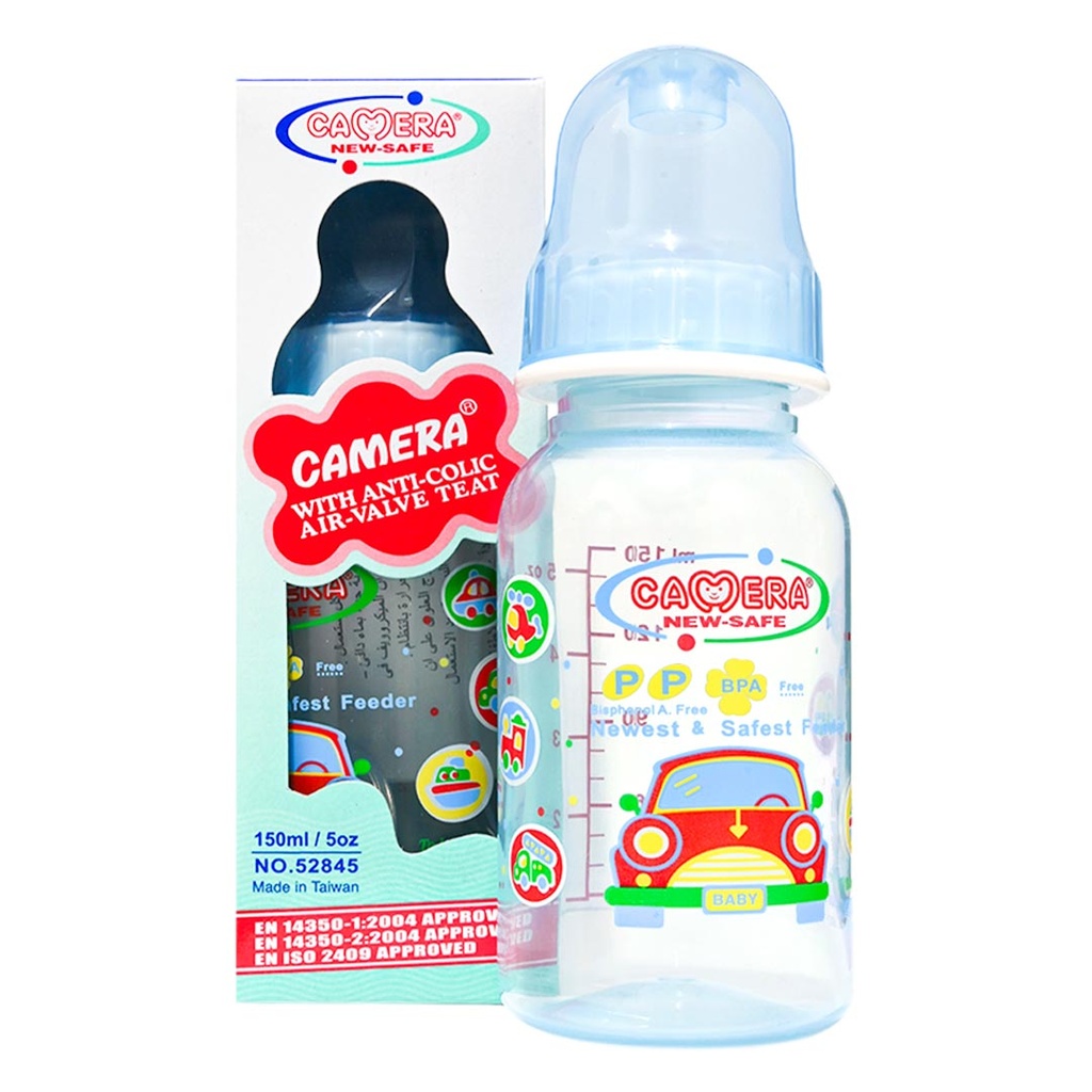 Camera Feeder Bottle No:52845 Color: Blue Size: 150ml 