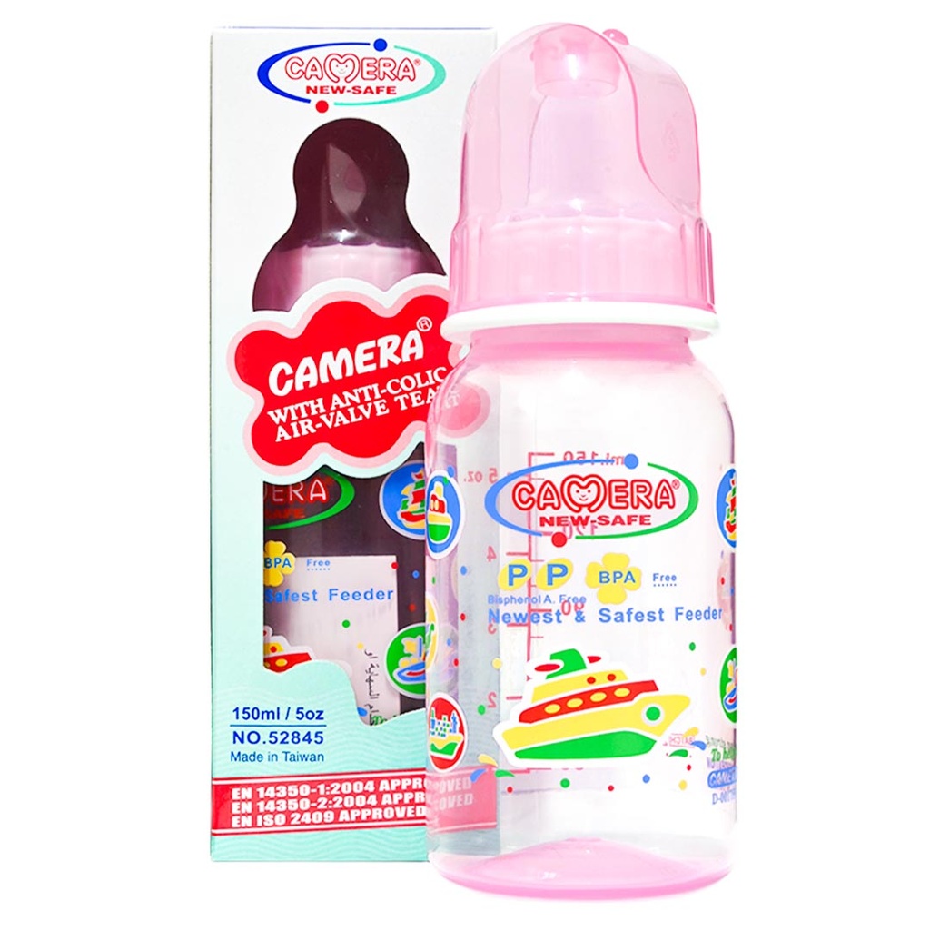 كاميرا ببرونة موديل:52845 لون: بينك مقاس: 150مل (150ml, بينك)