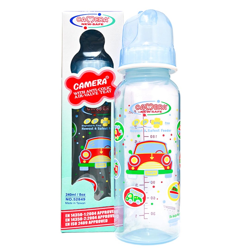 Camera Feeder Bottle No:52849 Color: Blue Size: 240ml (240ml, Blue)