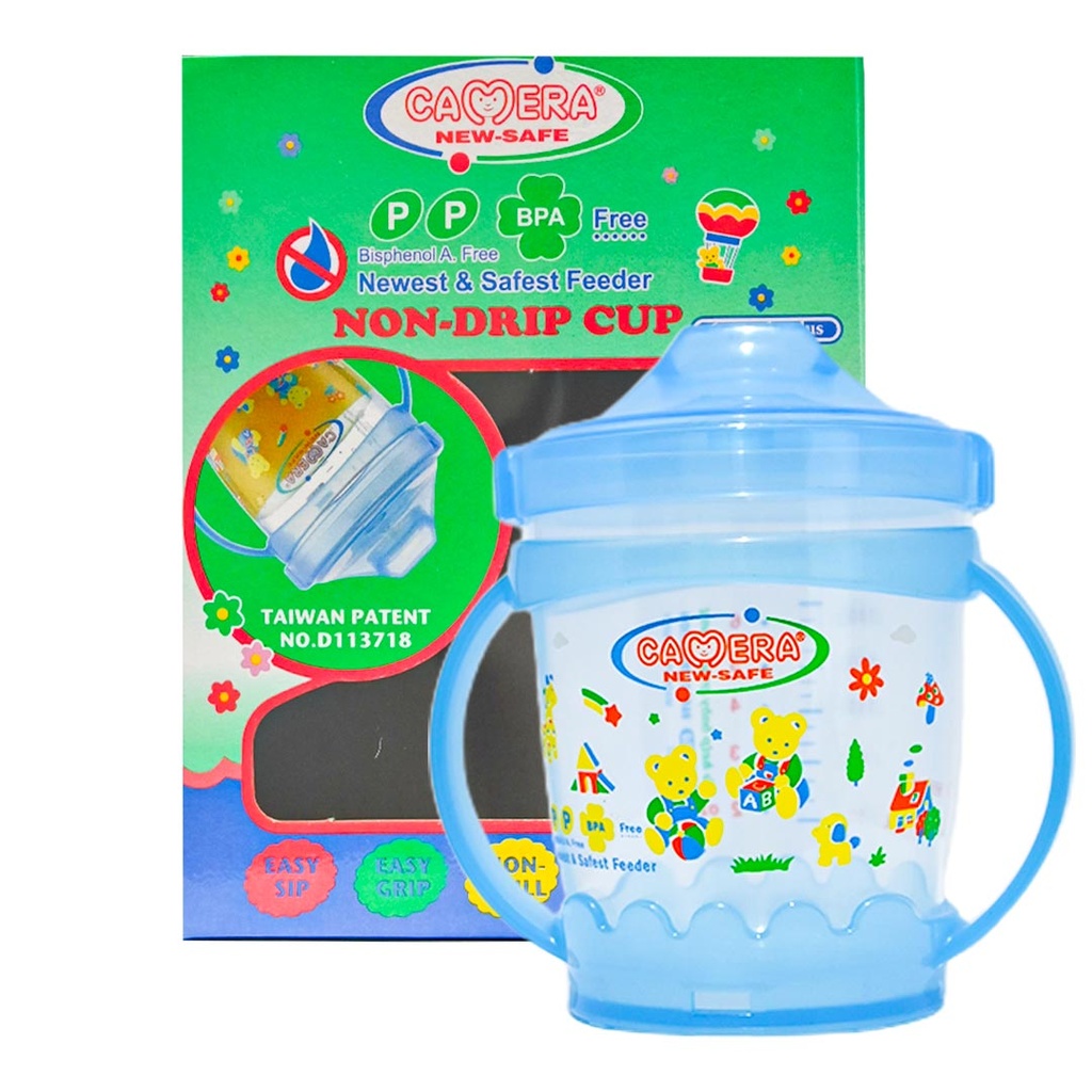 Camera Cup Non Drip No:53006 Color: Blue Size: 180ml (180ml, Blue)