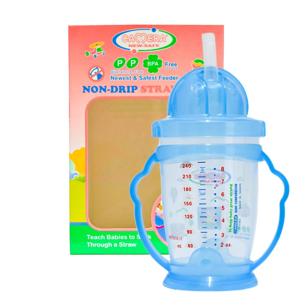 Camera Cup Shalimo Non Drip No:53118 Color: Blue Size: 240ml 