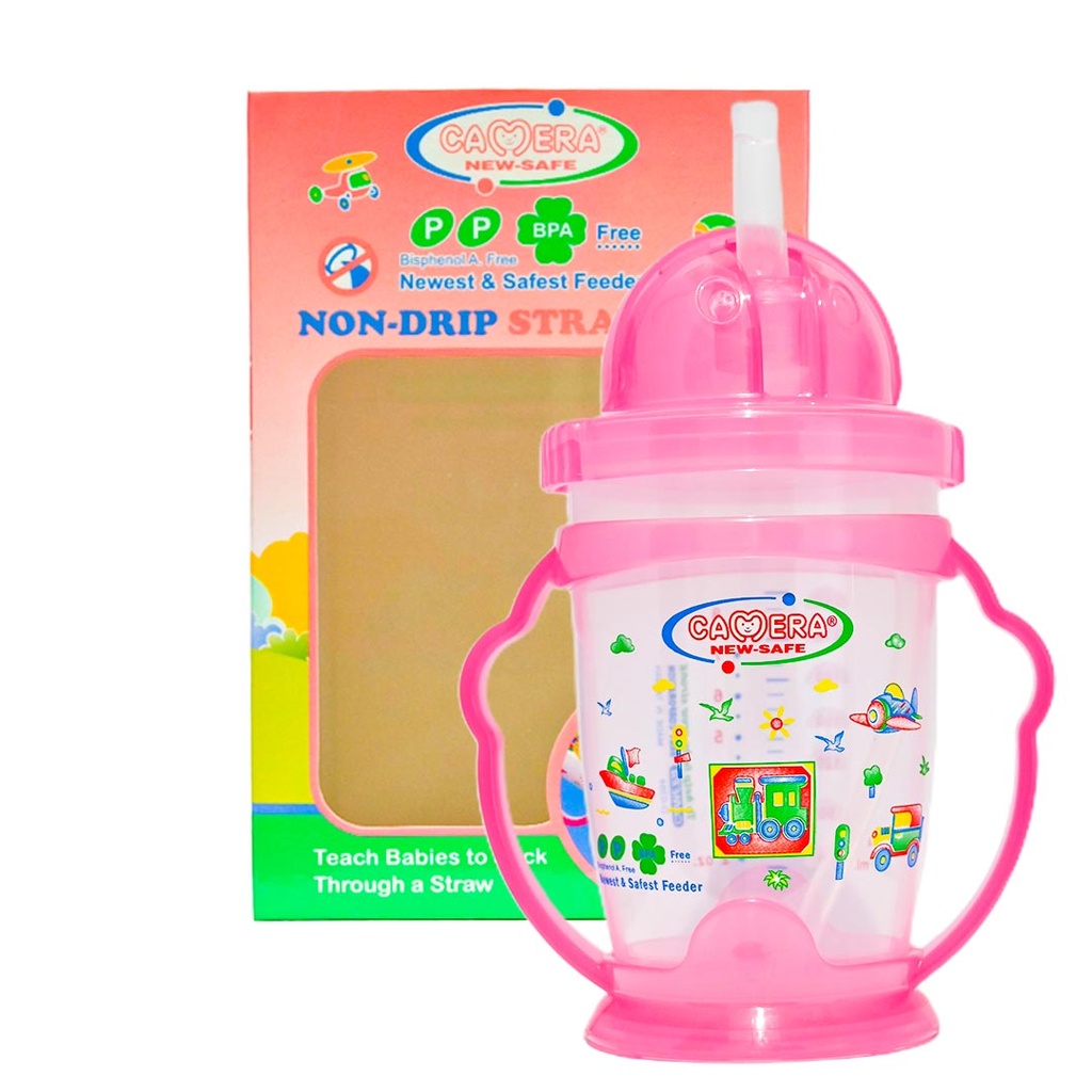 Camera Cup Shalimo Non Drip No:53118 Color: Pink Size: 240ml 