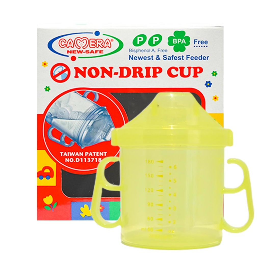 كاميرا كوب مانع تنقيط موديل:54005 لون: اصفر مقاس: 180مل (180ml, اصفر)