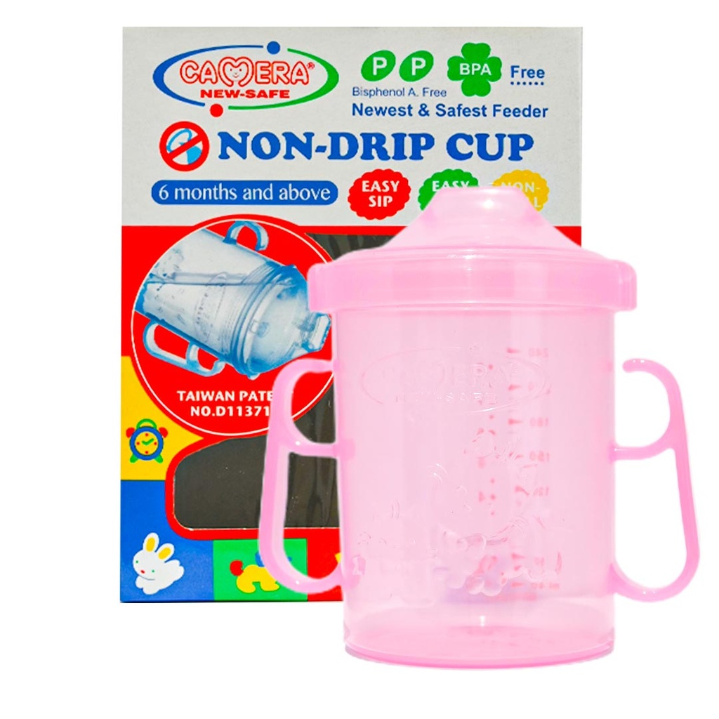 Camera Cup Non Drip No:55005 Color: Pink Size: 240ml (240ml, Pink)