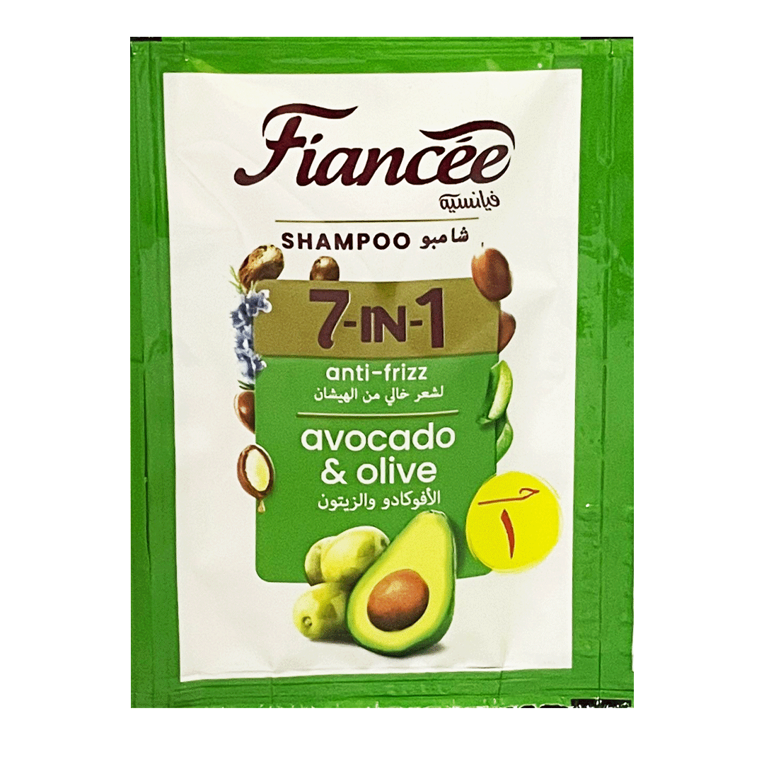 فيانسيه شامبو 7×1 افوكادو & زيتون - Fiancee Shampoo 7×1 Avocado & Olive 5ml (480Psc)