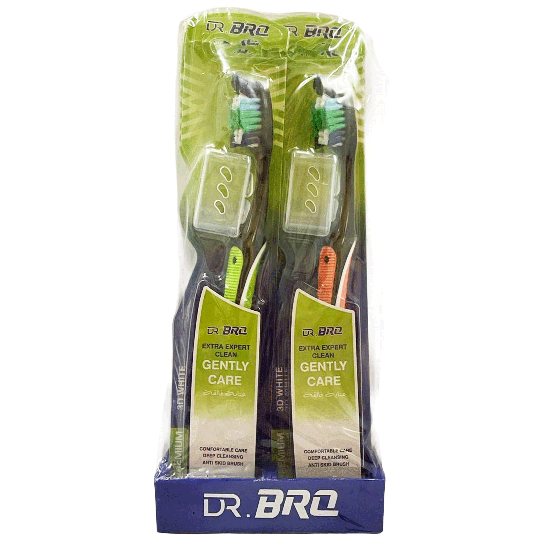 دكتور برو فرشاة اسنان بجراب اكسترا اكسبرت كلين - Doctor Bro Tooth Brush Pod Extra Expert Clean 