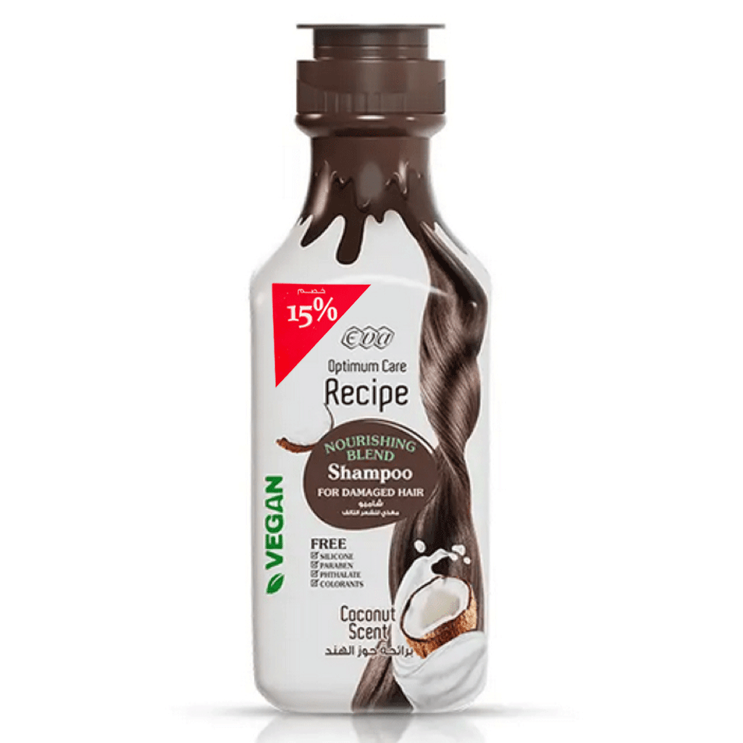 ايفا اوبتيموم كير ريسبى شامبو جوزهند خصم 15% - Eva OPtimum Care Recipe Shampoo Coconut Offer 15%