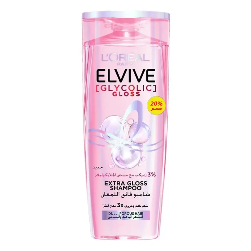 لوريال الفيف شامبو جليكوليك خصم 20% - Loreal Elvive Shampoo Glycolic Offer 20% (400ml)