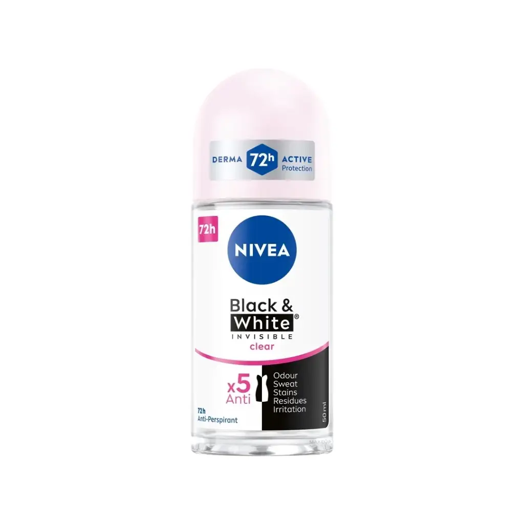 نيفيا رول اون نسائى بلاك&وايت كلير - Nivea Roll On Women Black&White Clear
