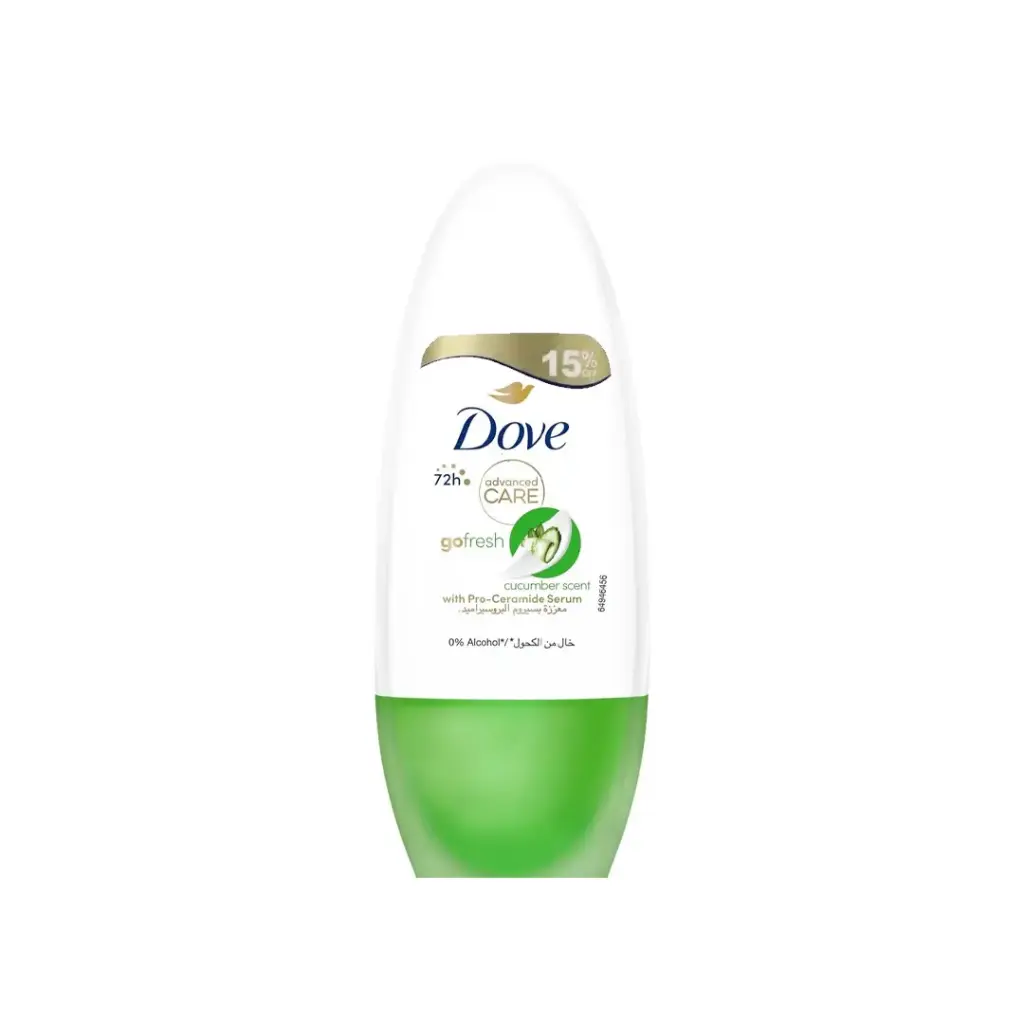 دوف رول اون جو فريش خيار خصم 15% - Dove Roll On Go Fresh Cucumber Offer 15%
