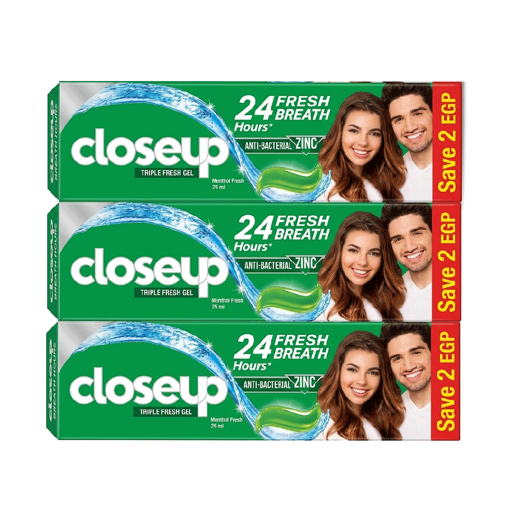 كلوس اب منتول فريش وفر 2 جنيه - Closeup Menthol Fresh Offer 2EGP 12Psc