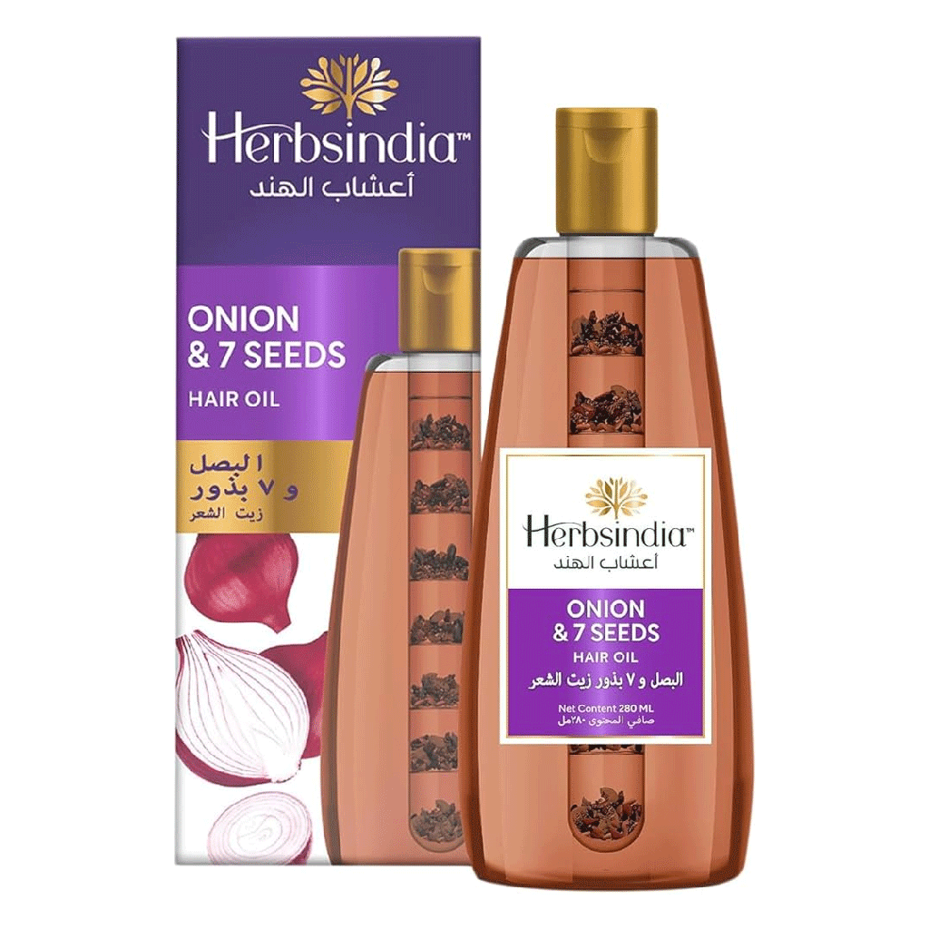 اعشاب الهند زيت بصل & 7بذور - Herbsindia Oil Onion & 7Seeds (275ml)