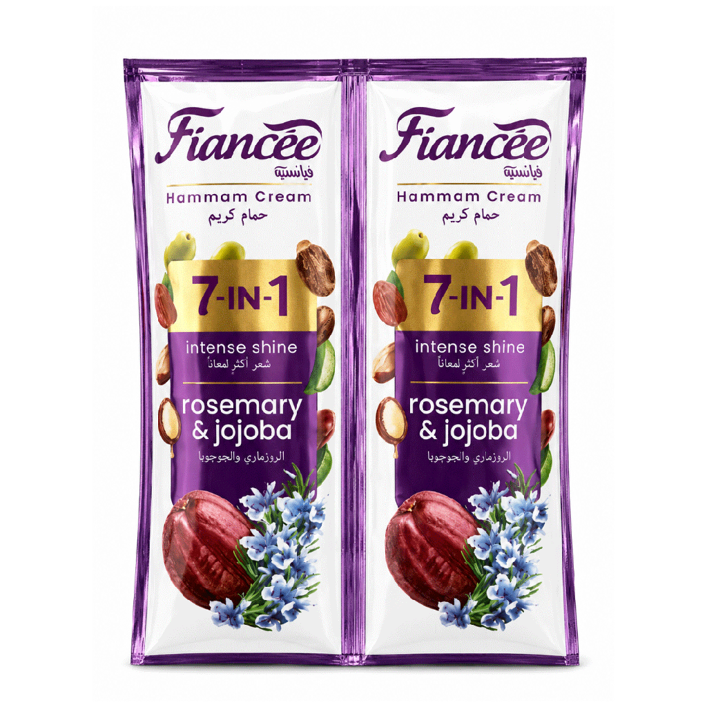 فيانسيه حمام كريم 7×1 روزمارى & جوجوبا - Fiancee Hair Mask 7×1 Coconut & Argan 32PCS (35ml)