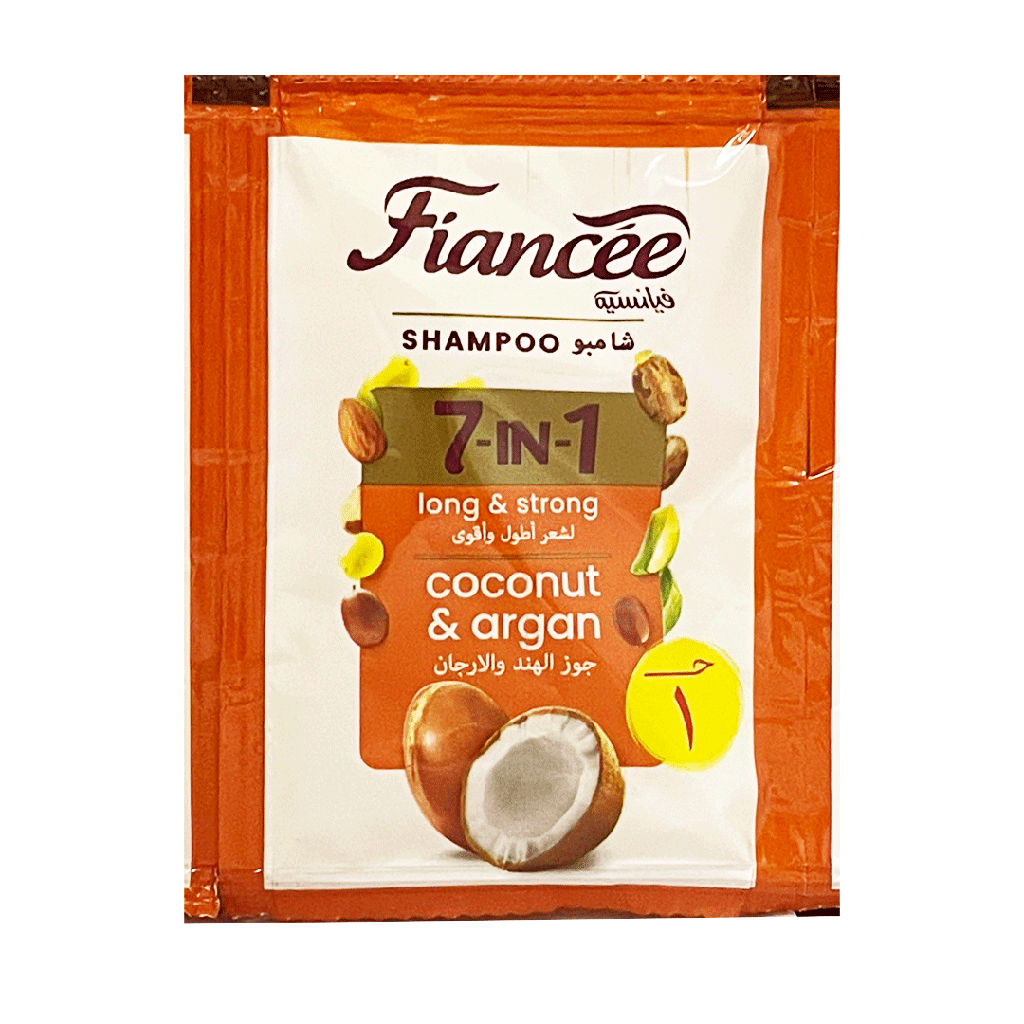 فيانسيه شامبو 7×1 جوزهند & ارجان - Fiancee Shampoo 7×1 Coconut & Argan 5ml (200Psc)