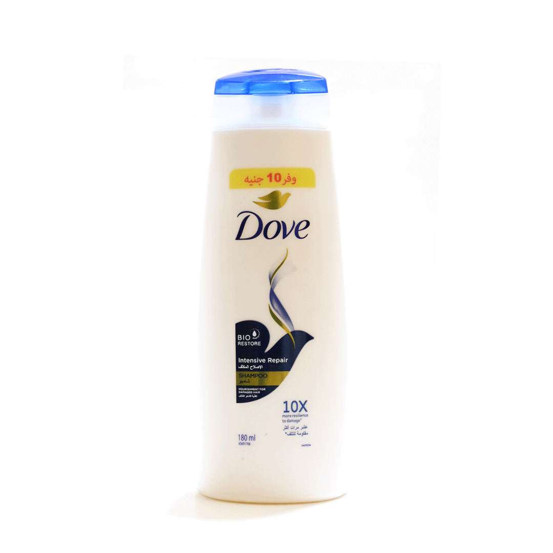 دوف شامبو اصلاح مكثف وفر 10 جنيه - Dove Shampoo Intensive Repair Offer 10EGP (180ml)