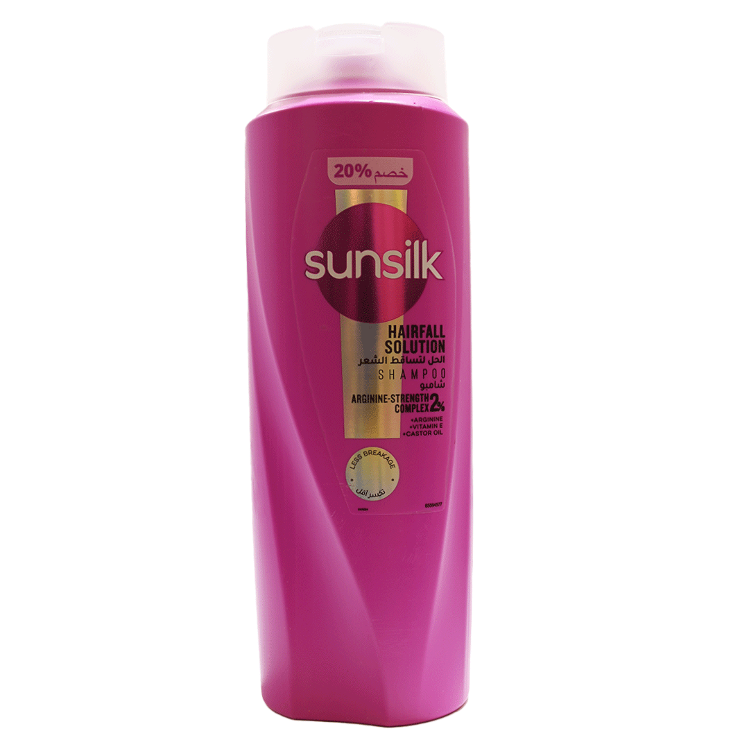 صانسيلك شامبو الحل لتساقط الشعر خصم 20% - Sunsilk Shampoo Hairfall Solution discount 20% (600ml)