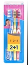 اورال بى فرشاة - Oral-B Brush (Senior, 1.2.3 Classic, 2+1, Med, 0)
