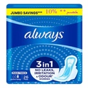 اولويز ماكسى سميكة 3×1 - Always Maxi Thick 3in1 (Extra Long, All Day, Jumbo Savings + 10% off, 26PC)