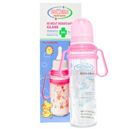 [4711146222688] Camera Feeder Bottle Pyrex Glass Hand No:22268 Color: Pink Size: 240ml