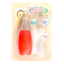[4711146211309] Camera Nasal Aspirator 3 Sizes No:21130 Color: Red