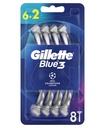 جيليت بلو 3 - Gillette Blue 3 (Shaver, Blue 3, 6+2PC)