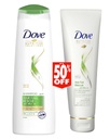 دوف شامبو - Dove Shampoo (400ml+300ml, Anti Fall, discount 50%)