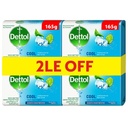 ديتول صابون - Dettol Soap 4Psc (165g, Cool, Discount 2E.L)